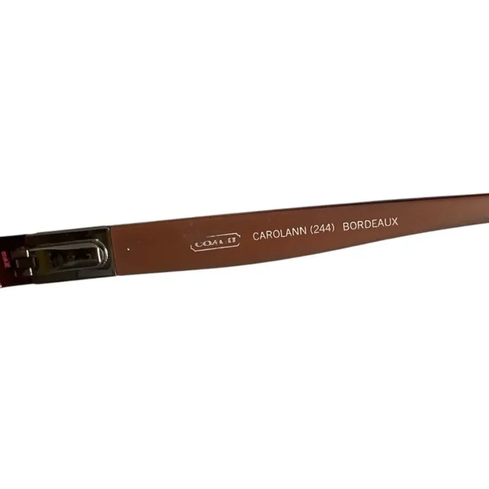 Coach Carolann Metal Bordeaux (244) Eyeglasses Frames, 49-16-135